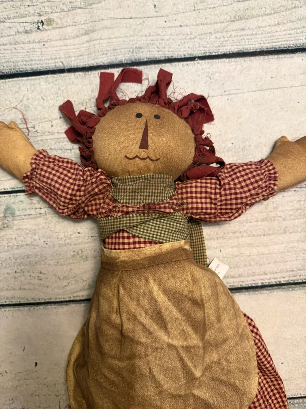 Primitive Raggedy Ann soft plush doll. Home decor/ Collector collection - Picture 3 of 9
